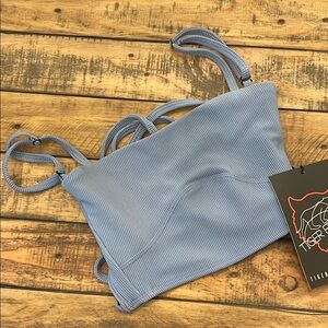 Tiger Friday Morgan Crop Top - Cornflower CXL